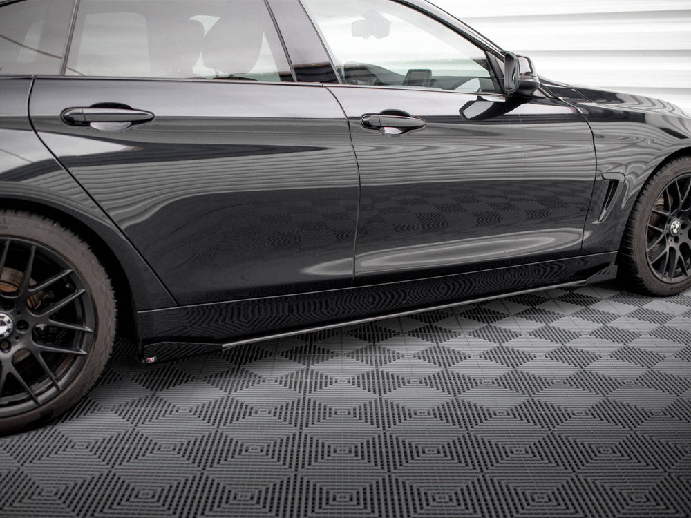 Maxton Design Street PRO Side Skirts Diffusers + Flaps BMW 4 Gran Coupe F36