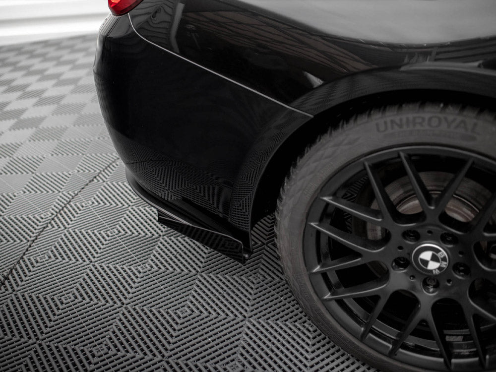 Maxton Design Street PRO Rear Diffuser + Flaps BMW 4 Gran Coupe F36 - Black-Red + Gloss Flaps