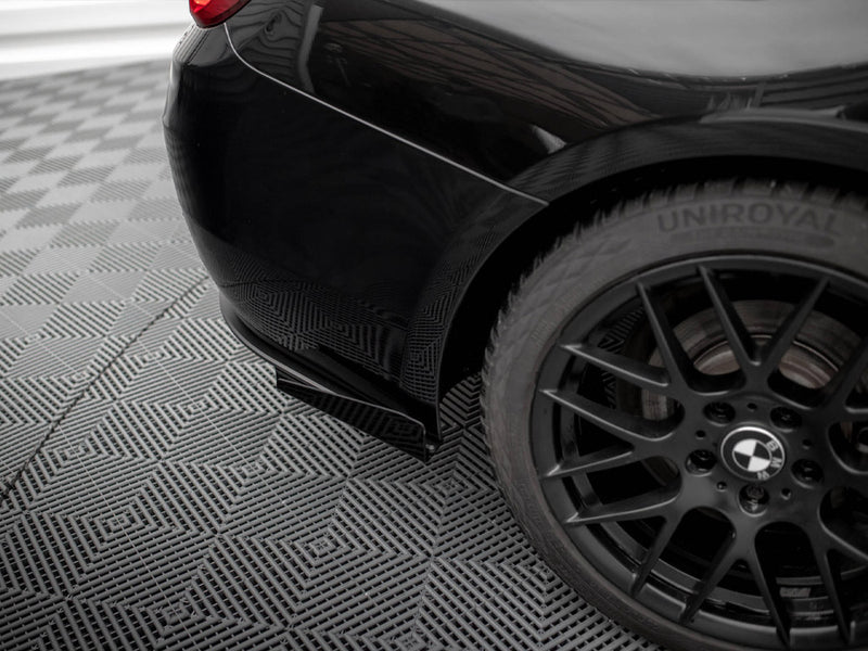 Maxton Design Street PRO Rear Diffuser + Flaps BMW 4 Gran Coupe F36 - Black-Red + Gloss Flaps