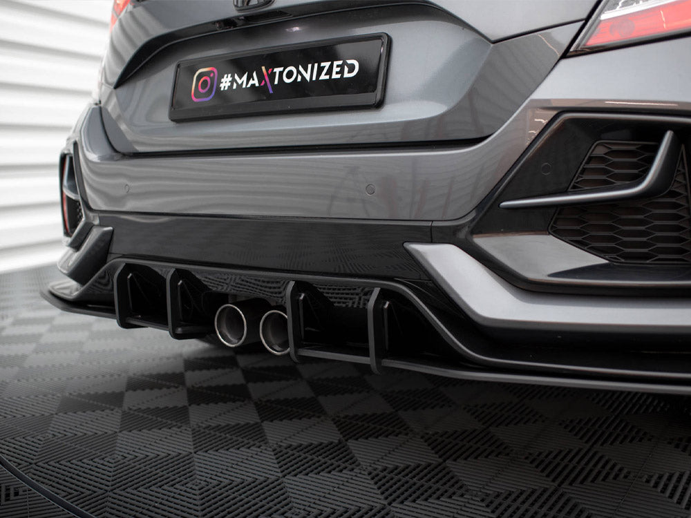 Maxton Design Street PRO Rear Side Splitters V.1 Honda Civic Sport Mk10 Facelift