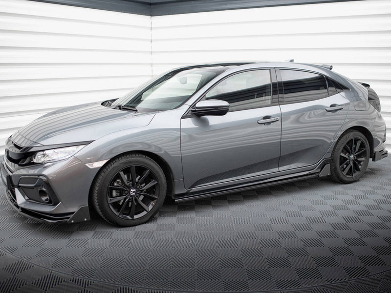 Maxton Design Side Skirts Diffusers + Flaps Honda Civic Sport Mk 10