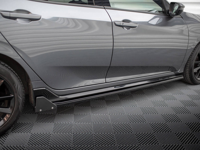 Maxton Design Side Skirts Diffusers + Flaps Honda Civic Sport Mk 10