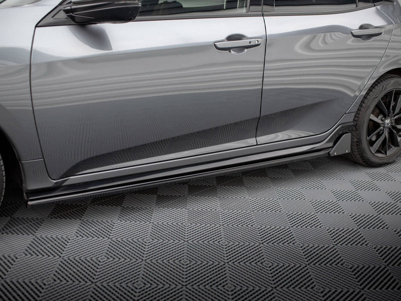 Maxton Design Side Skirts Diffusers + Flaps Honda Civic Sport Mk 10