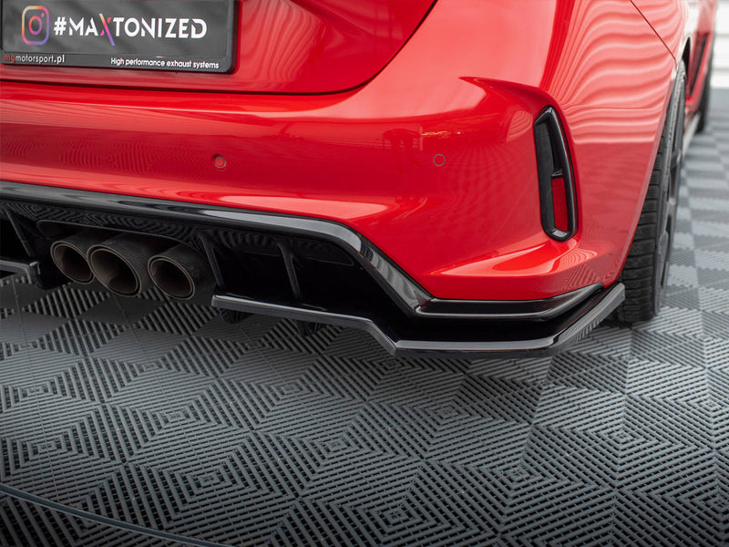 Maxton Design Central Rear Splitter (Vertical Bars) V.1 Honda Civic Type-R Mk 11