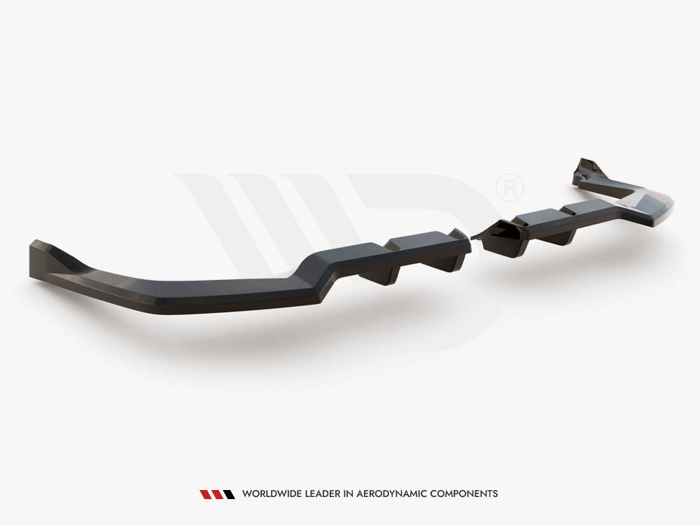 Maxton Design Central Rear Splitter (Vertical Bars) V.2 Honda Civic Type-R Mk 11