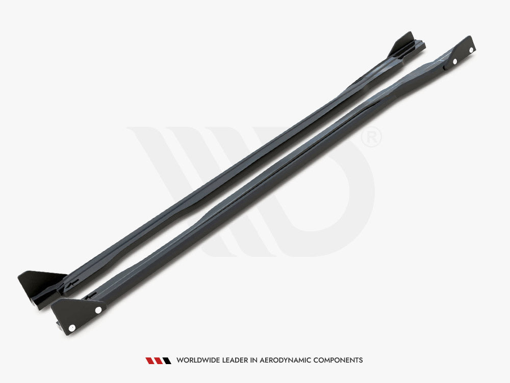 Maxton Design Side Skirts Diffusers V.1 + Flaps Honda Civic Type-R Mk 11