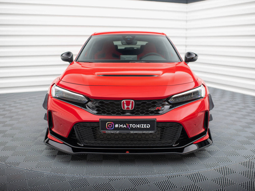 Maxton Design Front Splitter V.1 + Flaps Honda Civic Type-R Mk 11