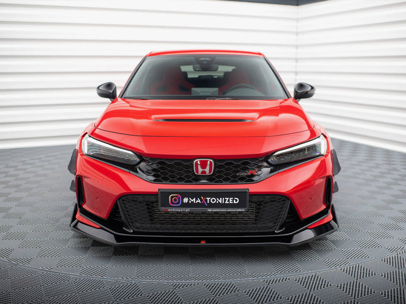 Maxton Design Front Splitter V.1 + Flaps Honda Civic Type-R Mk 11