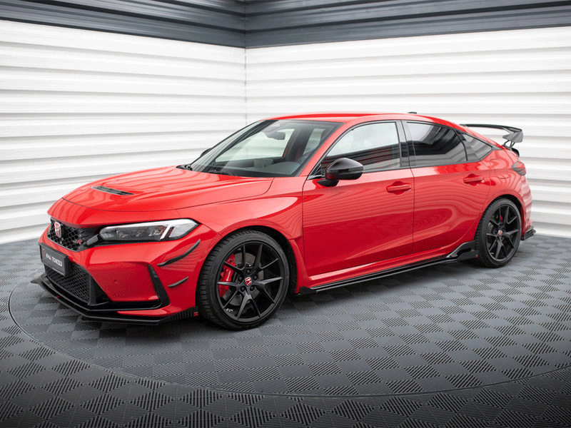 Maxton Design Street PRO Side Skirts Diffusers + Flaps Honda Civic Type-R Mk 11