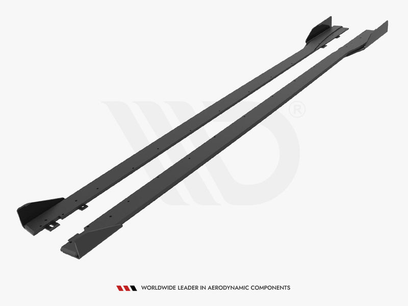 Maxton Design Street PRO Side Skirts Diffusers + Flaps Honda Civic Type-R Mk 11