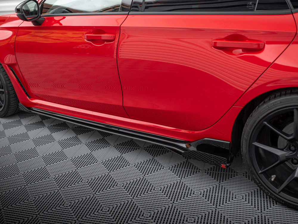 Maxton Design Street PRO Side Skirts Diffusers + Flaps Honda Civic Type-R Mk 11