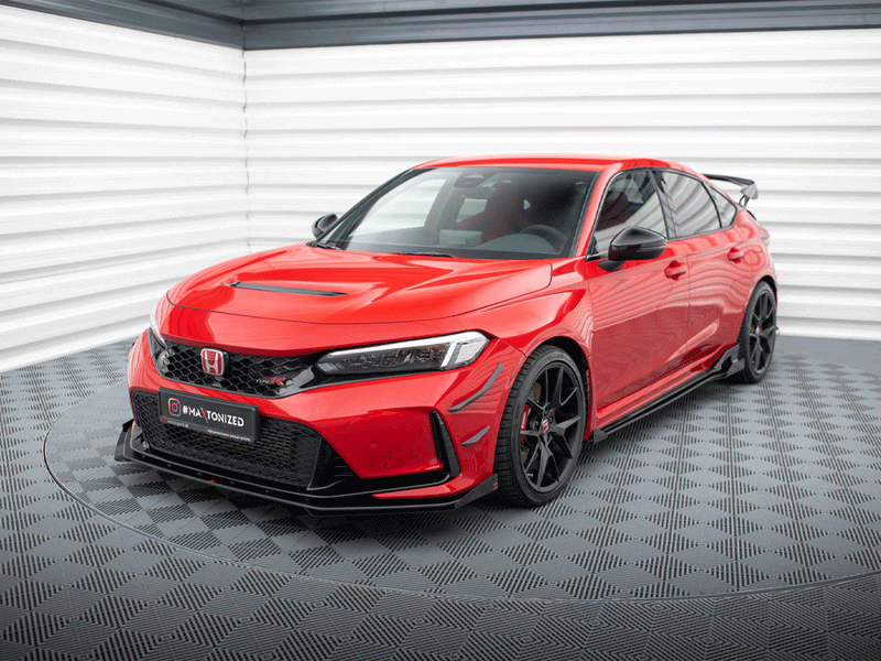 Maxton Design Street PRO Front Splitter + Flaps Honda Civic Type-R Mk 11