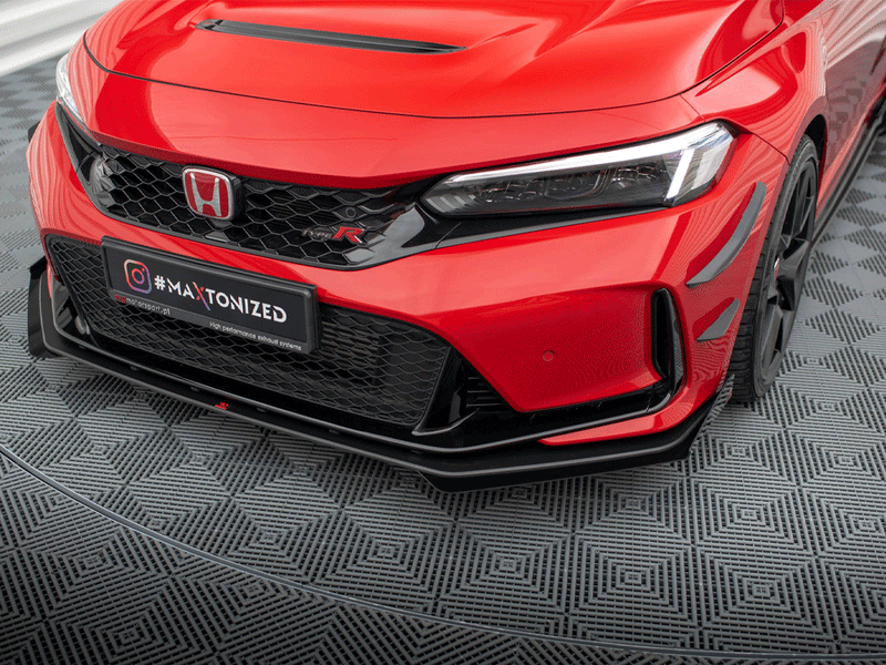 Maxton Design Street PRO Front Splitter + Flaps Honda Civic Type-R Mk 11