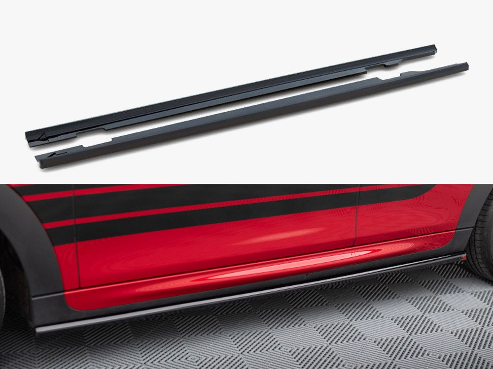 Maxton Design Side Skirts Diffusers Mini Cooper S John Cooper Works F55 Facelift
