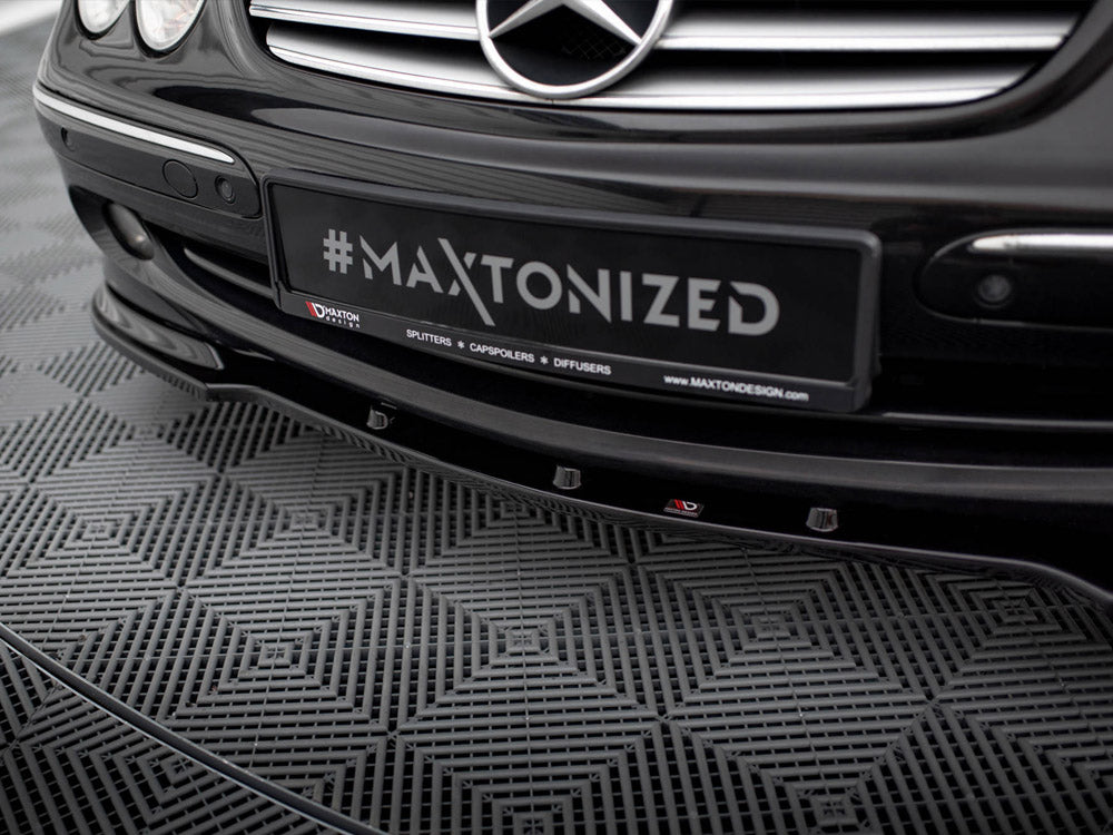 Maxton Design Front Splitter V.1 Mercedes CLK W 209 For Standard Version