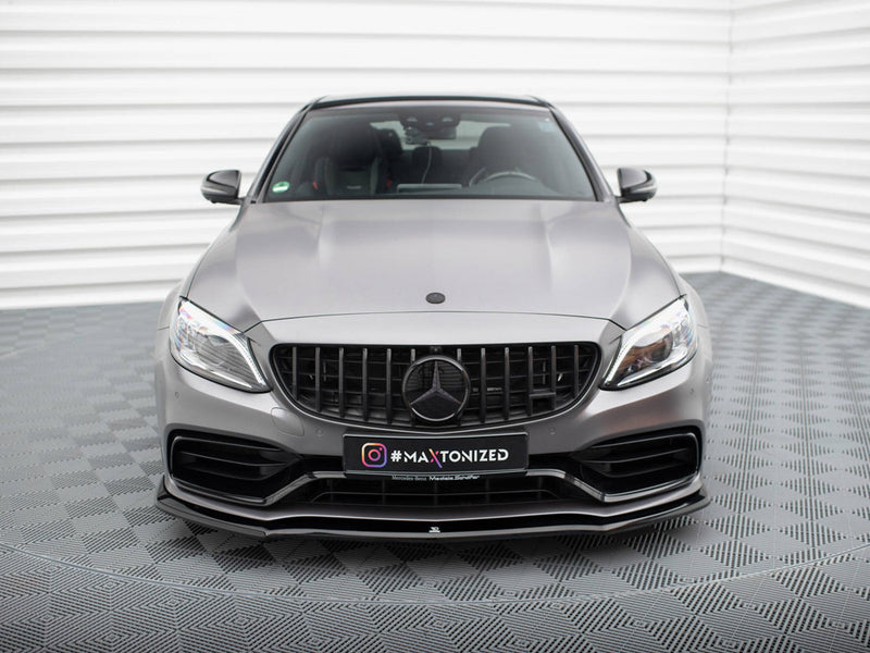 Maxton Design Front Splitter V.1 Mercedes-AMG C63 Sedan / Estate W205 Facelift