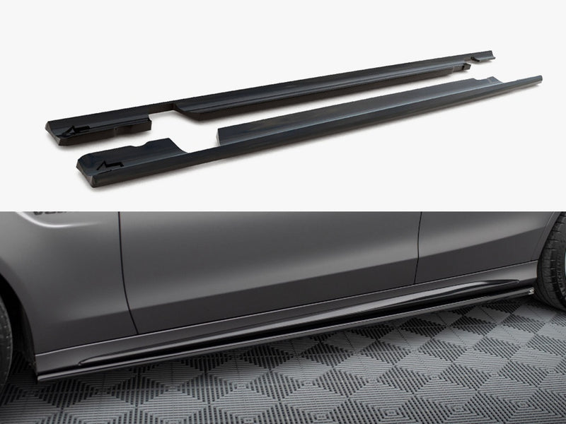 Maxton Design Side Skirts Diffusers Mercedes-AMG C63 Sedan / Estate W205 Facelift