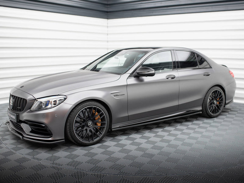 Maxton Design Side Skirts Diffusers Mercedes-AMG C63 Sedan / Estate W205 Facelift