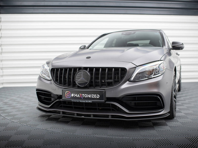 Maxton Design Street PRO Front Splitter Mercedes-AMG C63 Sedan / Estate W205 Facelift