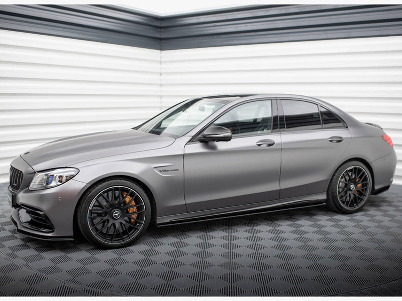 Maxton Design Street PRO Side Skirts Diffusers Mercedes-AMG C63 Sedan / Estate W205 Facelift