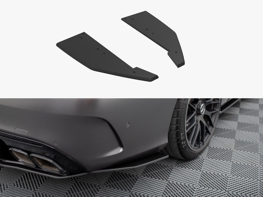 Maxton Design Street Pro Rear Side Splitters Mercedes-AMG C63 Sedan / Estate W205 Facelift