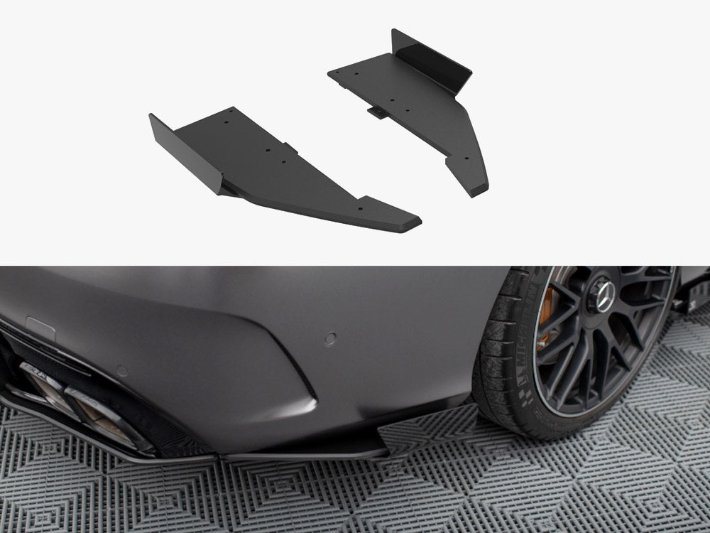 Maxton Design Street Pro Rear Side Splitters + Flaps Mercedes-AMG C63 Sedan / Estate W205 Facelift