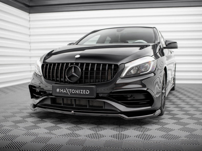 Maxton Design Front Splitter V.1 Mercedes-Benz A AMG-Line W176 Facelift