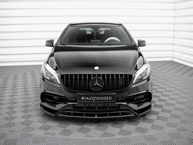 Maxton Design Front Splitter V.2 Mercedes-Benz A AMG-Line W176 Facelift