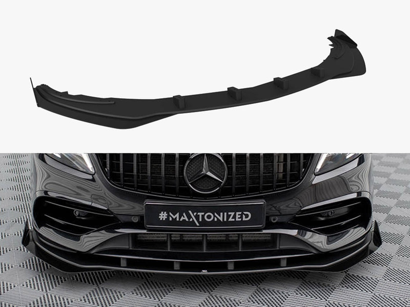 Maxton Design Street PRO Front Splitter + Flaps Mercedes-Benz A AMG-Line W176 Facelift