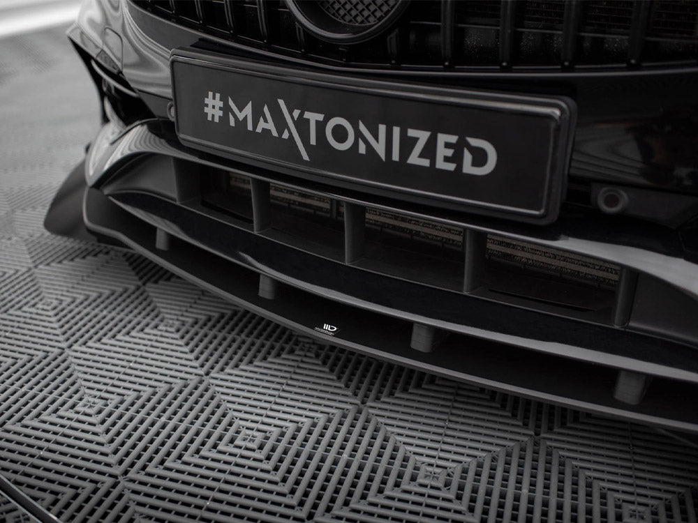 Maxton Design Street PRO Front Splitter + Flaps Mercedes-Benz A AMG-Line W176 Facelift