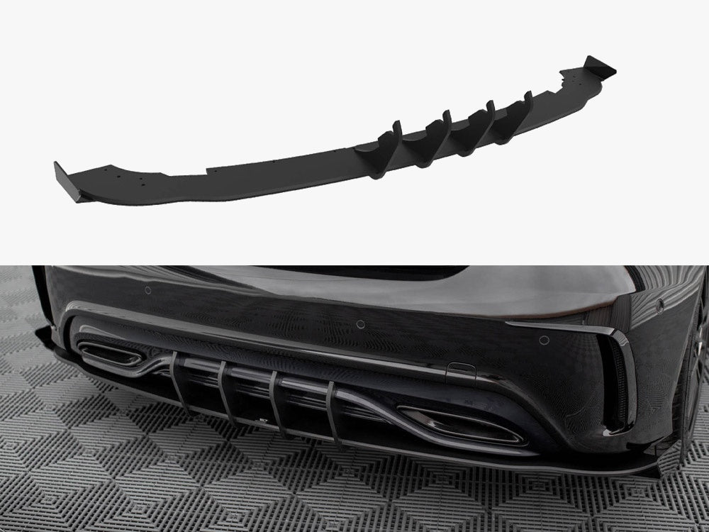 Maxton Design Street PRO Rear Diffuser + Flaps Mercedes-Benz A AMG-Line W176 Facelift