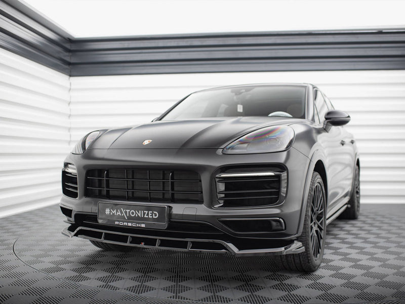 Maxton Design Front Splitter Porsche Cayenne Sport Design Mk3