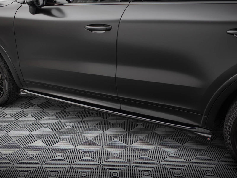 Maxton Design Side Skirts Diffusers Porsche Cayenne Sport Design Mk3 / Standard Mk3 Facelift