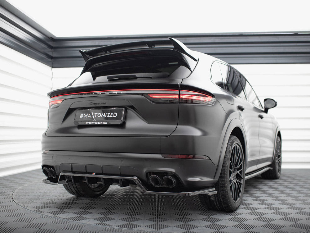 Maxton Design Rear Splitter (Vertical Bars) Porsche Cayenne Sport Design Mk3