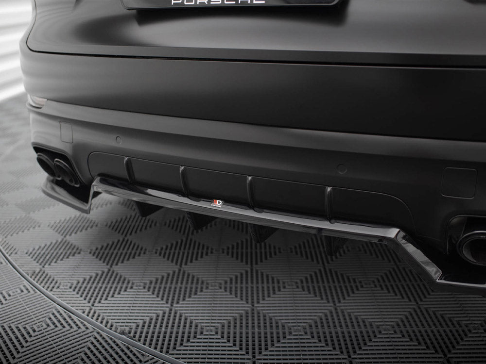 Maxton Design Rear Splitter (Vertical Bars) Porsche Cayenne Sport Design Mk3