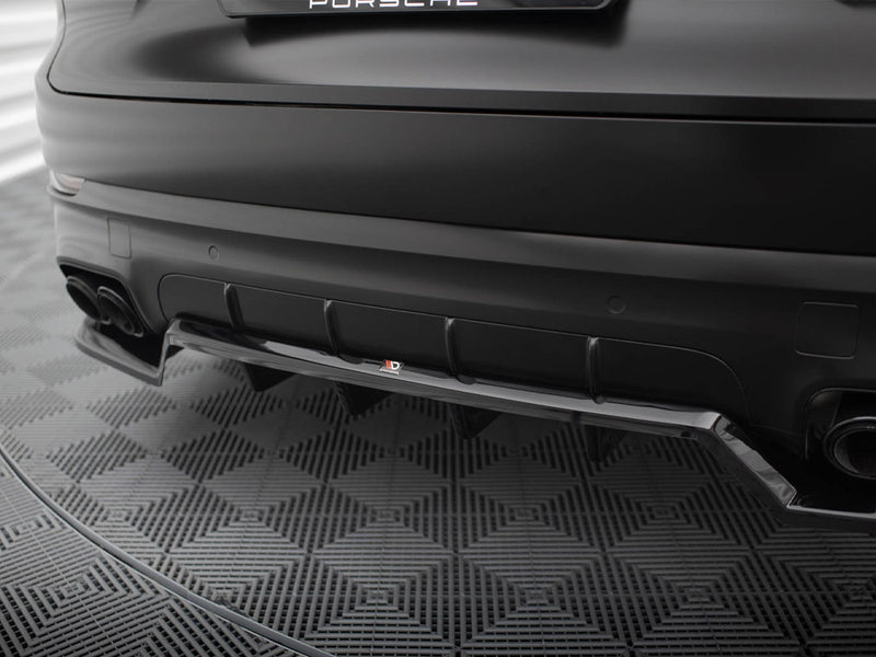 Maxton Design Rear Splitter (Vertical Bars) Porsche Cayenne Sport Design Mk3