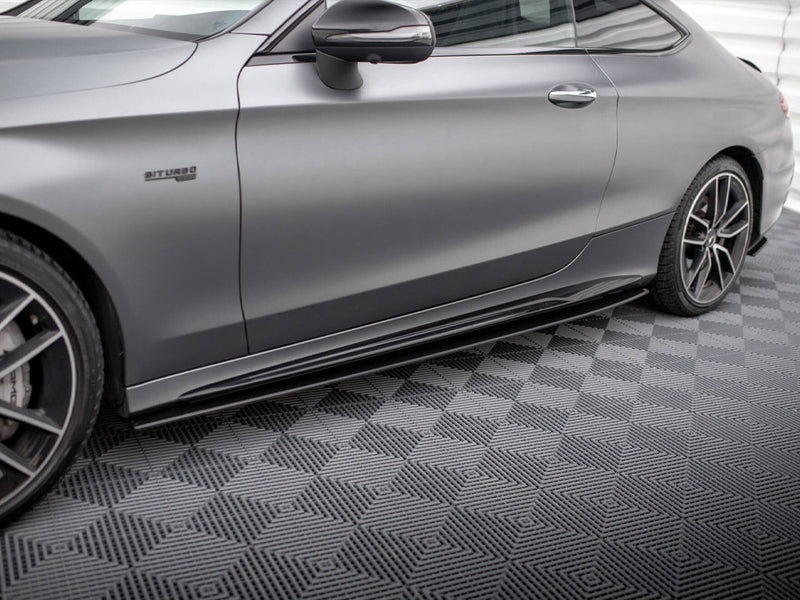 Maxton Design Street PRO Side Skirts Diffusers Mercedes-AMG C43 Coupe C205 Facelift