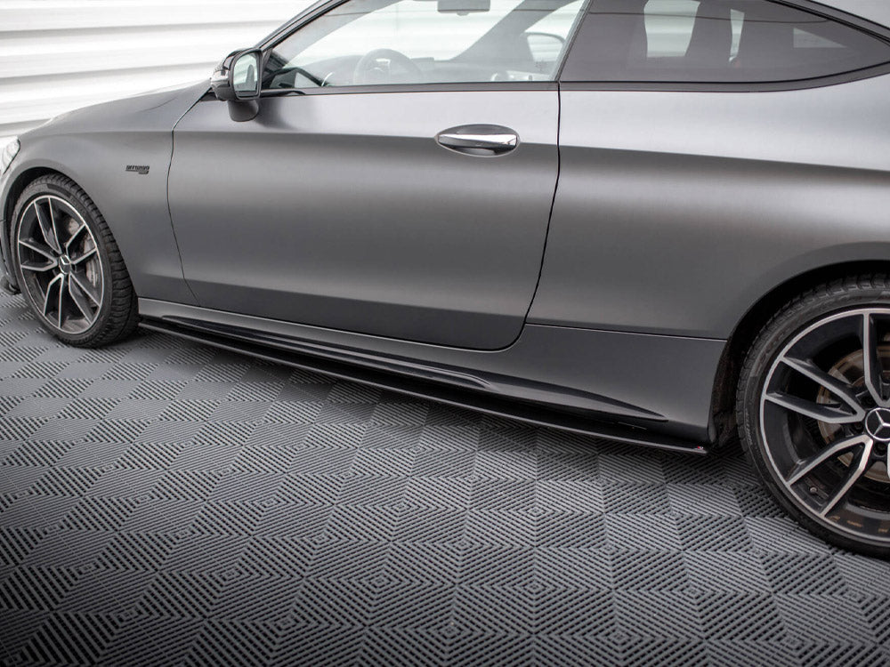Maxton Design Street PRO Side Skirts Diffusers Mercedes-AMG C43 Coupe C205 Facelift