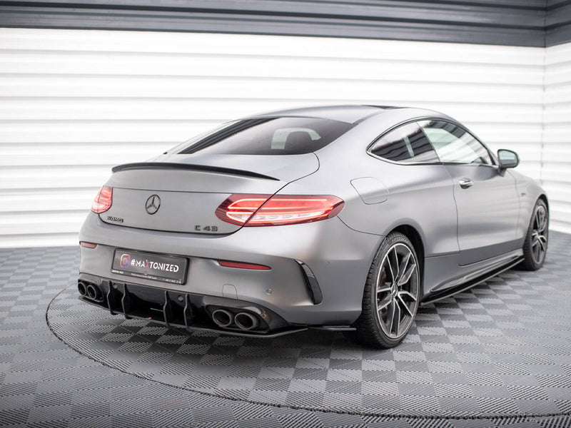 Maxton Design Street Pro Rear Side Splitters Mercedes-AMG C43 Coupe C205 Facelift