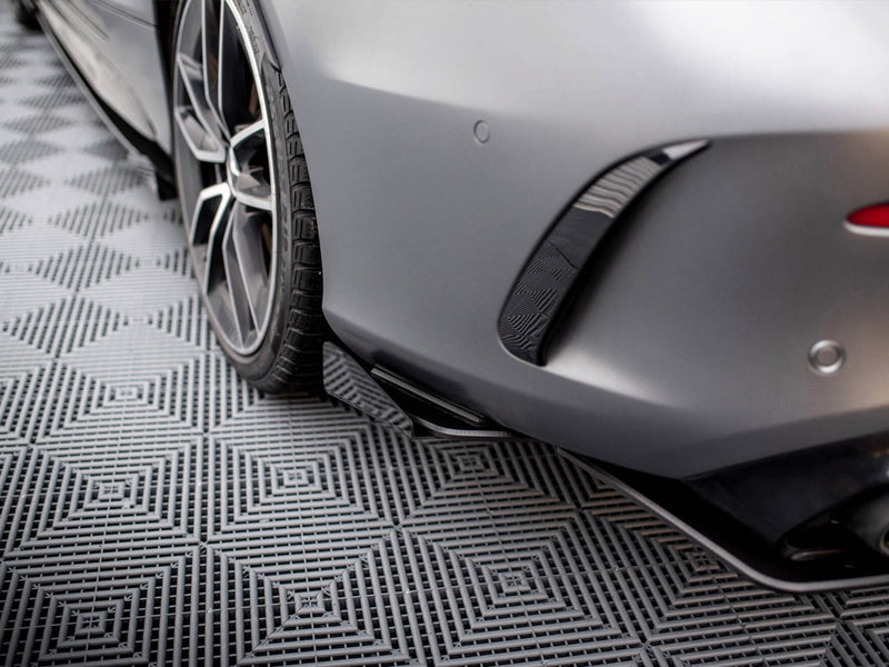 Maxton Design Street Pro Rear Side Splitters + Flaps Mercedes-AMG C43 Coupe C205 Facelift