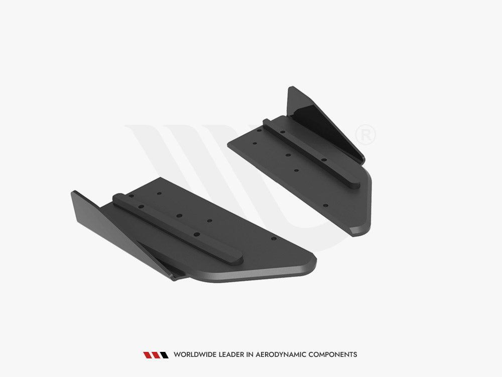Maxton Design Street Pro Rear Side Splitters + Flaps Mercedes-AMG C43 Coupe C205 Facelift