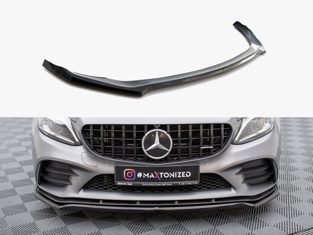 Maxton Design Front Splitter V.1 Mercedes-AMG C43 Coupe / Sedan / Estate C205 / W205 / S205 Facelift