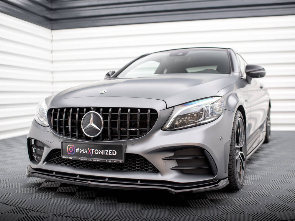 Maxton Design Front Splitter V.1 Mercedes-AMG C43 Coupe / Sedan / Estate C205 / W205 / S205 Facelift