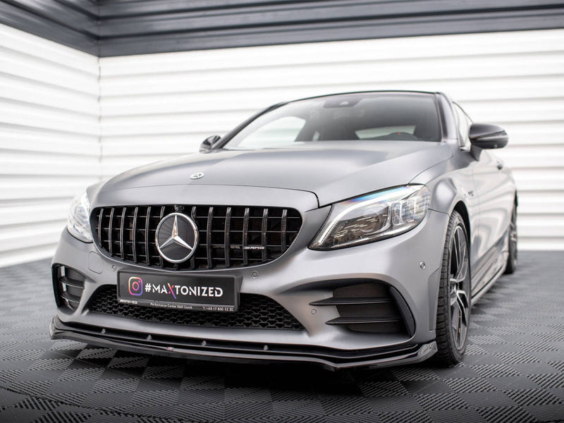 Maxton Design Front Splitter V.1 Mercedes-AMG C43 Coupe / Sedan / Estate C205 / W205 / S205 Facelift