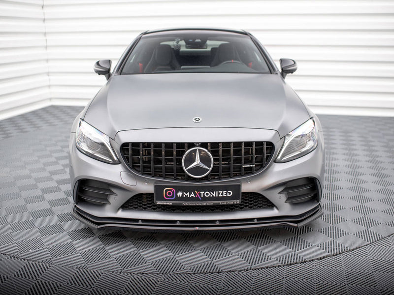Maxton Design Front Splitter V.1 Mercedes-AMG C43 Coupe / Sedan / Estate C205 / W205 / S205 Facelift