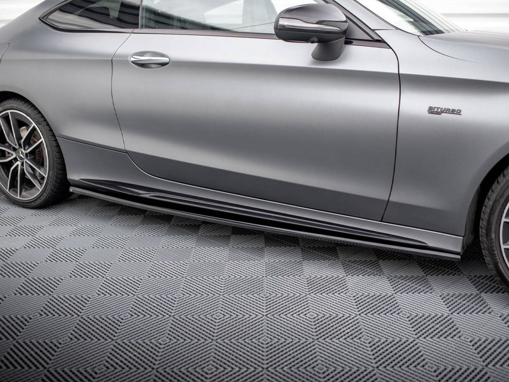 Maxton Design Side Skirts Diffusers Mercedes-AMG C43 Coupe C205 Facelift