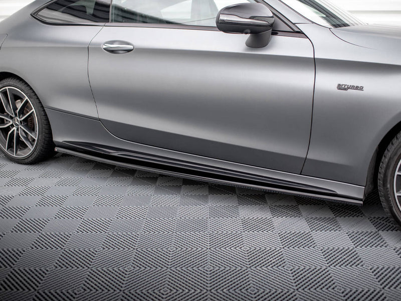 Maxton Design Side Skirts Diffusers Mercedes-AMG C43 Coupe C205 Facelift