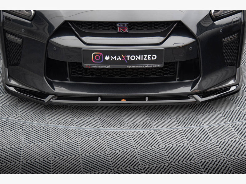 Maxton Design Front Splitter V.2 Nissan GTR R35 2nd Facelift