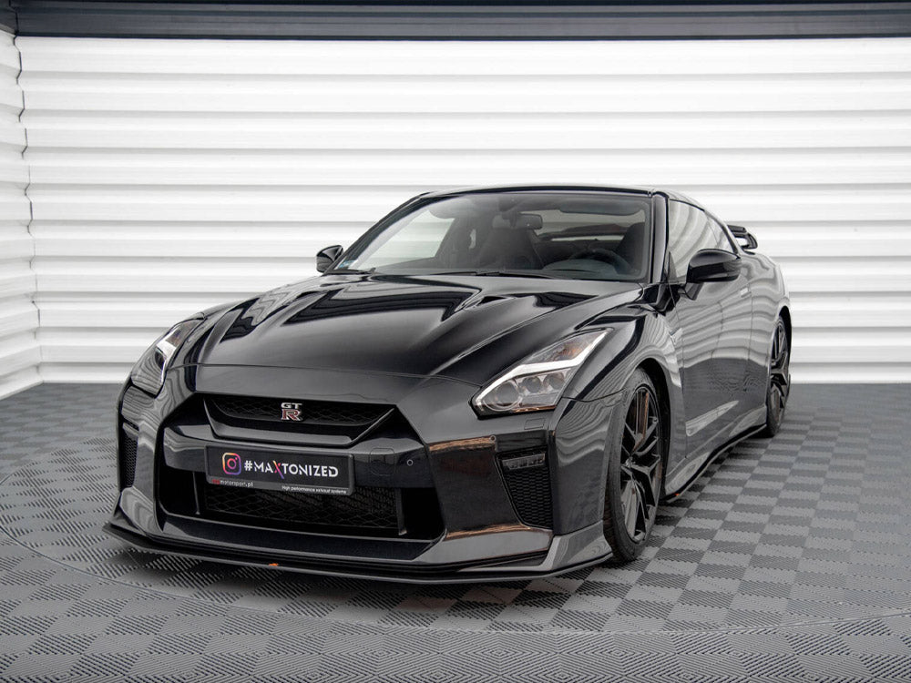 Maxton Design Street PRO Front Splitter Nissan GTR R35 2nd Facelift