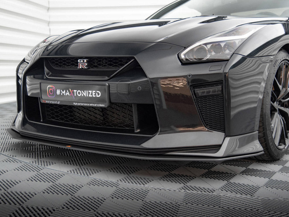Maxton Design Street PRO Front Splitter Nissan GTR R35 2nd Facelift